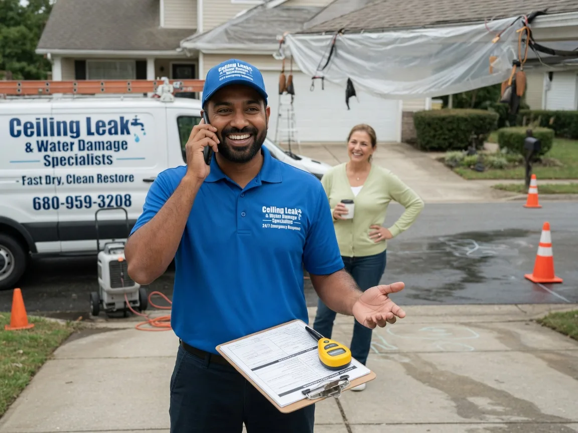 Ceiling Leak Cleanup Brenham, TX FAQs